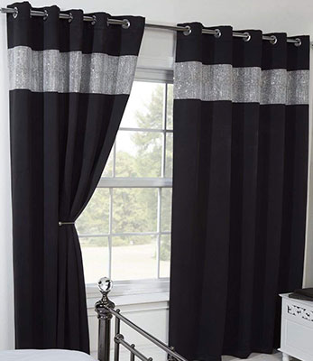 Dark Grey  Curtains